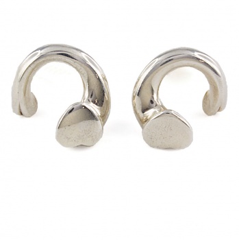 Silver Georg Jensen clip on Earrings